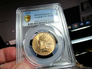 Gold Looking 1932 Indian Head Eagle Pcgs A 1/2 Oz Gold Coin $10.  00