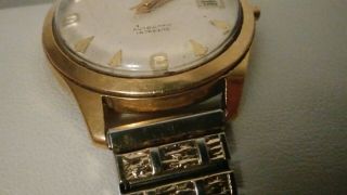 Vintage Men ' s 18k solid Gold Bucherer 25 Jewel Wrist Watch. 6