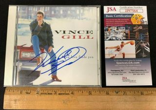 Vince Gill Signed When Love Finds You Album Cd Booklet W/case/cd Jsa/coa 91920