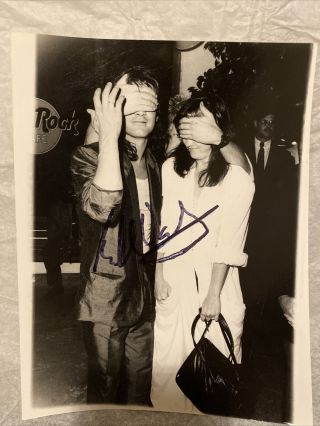 Edward Van Halen Signed 8x10 Photo Eddie Autographed 1986 Valerie Bertinelli La
