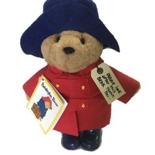Paddington Bear Darkest Peru To London Plush Bear Red Coat Blue Hat Rain Boots