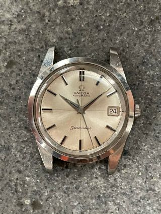Vintage 1963 Automatic Omega Seamaster,  Ref 166.  010,  Cal 562,  Cross Hair Dial
