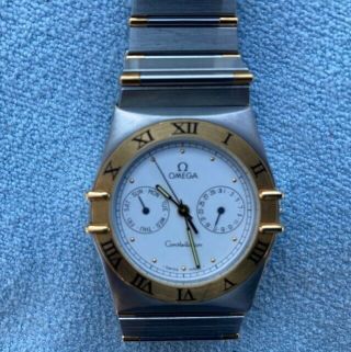 Omega Constellation Chronograph Day/date,  18k Gold & Stainless Steel Watch