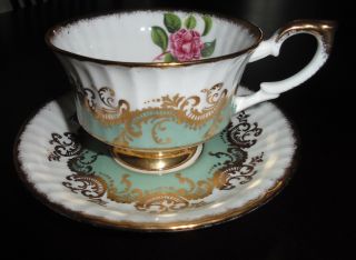 Paragon Tea Cup And Saucer - Large Pink Rose