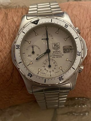 Vintage Tag Heuer 2000 Quartz Professional Chronograph Watch Ref 272 006 - 1