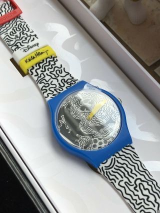 Swatch Mickey Mouse X Keith Haring Limited Edition Eclectic Mickey Wristwatch
