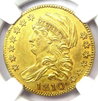 1810 Capped Bust Gold Half Eagle $5 Coin - Ngc Uncirculated Details (unc Ms)