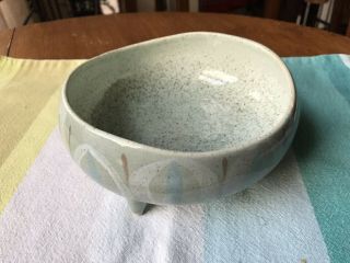 Vintage Red Wing Art Pottery Spruce Bowl Charles Murphy MCM Midcentury Modern 3