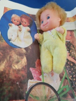 Vintage 1973 Mattel Sunshine Family Baby Dolls Baby Sweets