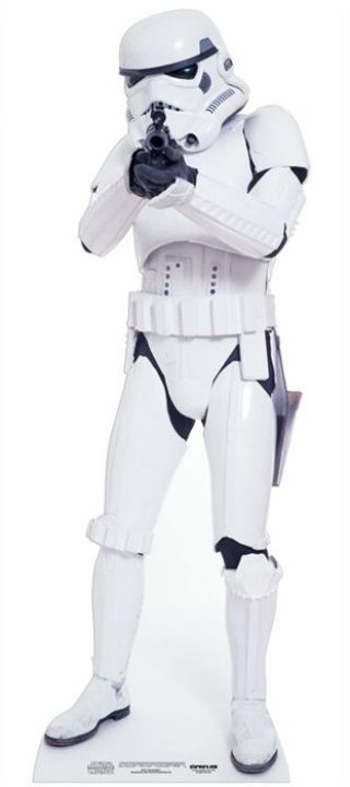 Stormtrooper From Star Wars Mini Cardboard Cutout Stand Up Standee Galactic