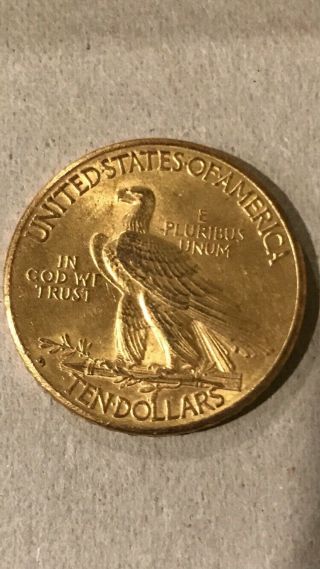 1910 - D $10 Gold Coin Indian Head Eagle 2