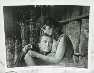 Jean Simmons Signed Vintage 8x10 Photo From The Film Spartacus