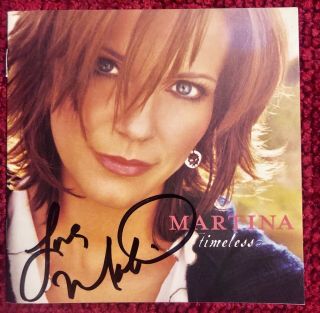 Authentic Martina Mcbride Hand Signed Autograph Cd Cover Insert Timeless