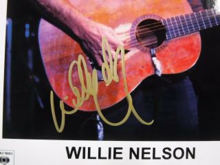 WILLIE NELSON SIGNED PHOTO (w/GUITAR) 2