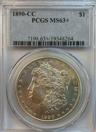 1890 - Cc Morgan Silver Dollar Pcgs Ms63,