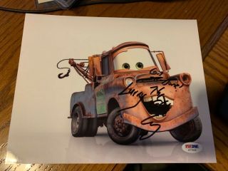Larry The Cable Guy Disney Pixar Cars Signed Autographed 8x10 Photo Psadna Mater