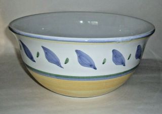 Williams Sonoma Tournesol Extra Large Serving Bowl Hand Painted Italy