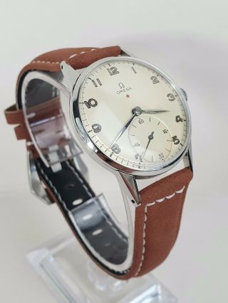 1950 Vintage Omega 2605 Red Star Dial Gents Watch