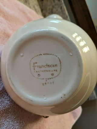 Vintage Franciscan Desert Rose Tea / Coffee Pot w/ 