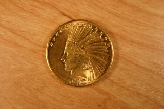 1910 D Gold $10.  Indian Eagle
