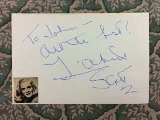 Lizabeth Scott - The Strange Love Of Martha Ivers - Desert Fury - Autograph 1964