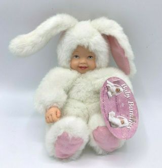 Baby Bunnies By Anne Geddes 8 Inch Bunny Suit Doll With Tags Plush Toy
