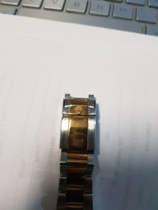 ROLEX DAYTONA GOLD WATCH WITH STONES IN HOUR PORTS.  SOME LINKS MISSING. 2