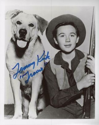 Tommy Kirk " Travis " Old Yeller Signed Autographed 8x10 Photo W/
