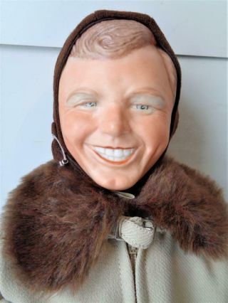 21 " Faith Wicke By Viv Charles Lindbergh Aviator Pilot Doll Porcelain Man