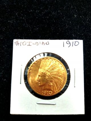 1910 Indian Gold Eagle $10 Coin