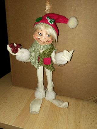 Annalee 2013,  9 " Alpine Elf In Christmas Hat Has Been Altered W/ Disney " Bling "