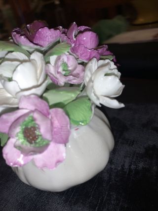 Royal Adderley Floral England Bone China Flower Bouquet Vase