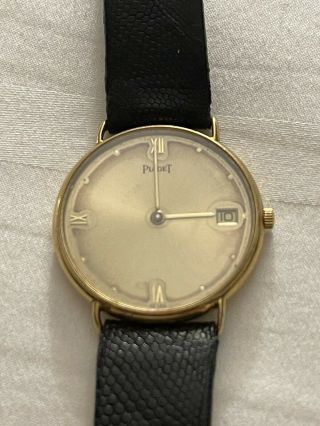 Piaget 15068 18k Yellow Gold 32mm Swiss Quartz Flat Wrist Watch