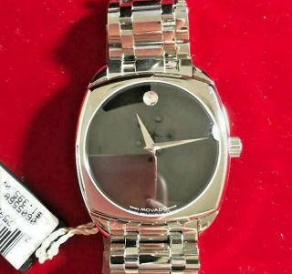 Movado Museum Cushion Stainless Steel Watch 84 F4 1342 Automatic