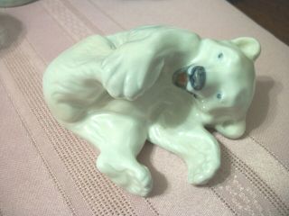 Vintage Royal Copenhagen Porcelain Polar Bear Playful Cub 729 Small Figurine