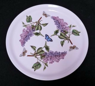 Portmeirion Botanic Garden 12 " Round Pizza Cake Chop Plate Lilacs & Butterflies