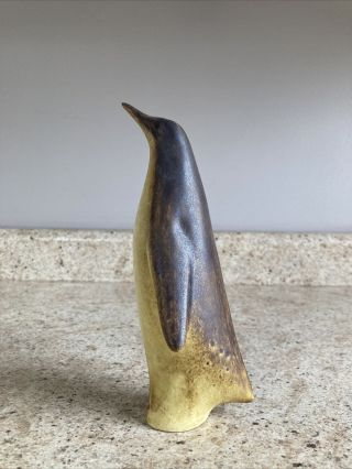 Maigon Daga Pottery 7.  5” Penguin Figurine Sculpture 3