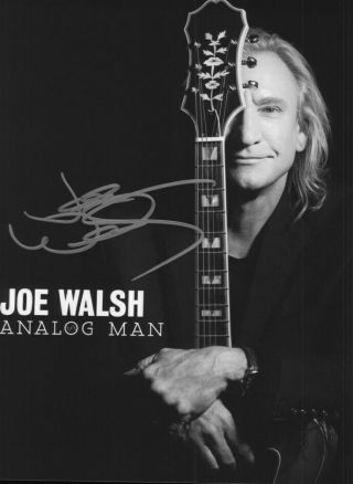 Joe Walsh Guitar The Eagles Signed 8x10 Photo With