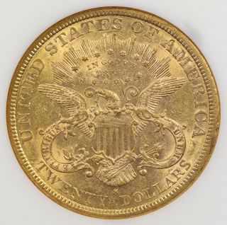 1879 - S Liberty Head Double Eagle Gold $20 AU 58 NGC 4