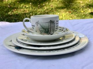 Wedgwood Barlaston Etruria Peter Rabbit Dinner Salad Bread Tea Cup Saucer Set A,