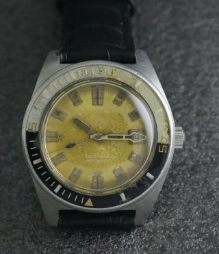 60 ' s Vintage Roundex Squale Master 100 Atmos Diver ' s,  Bakelite bezel Swiss Watch 5