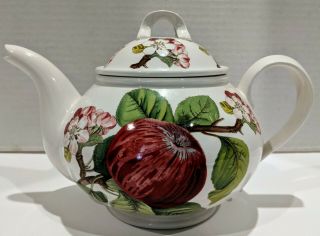 Vintage Portmeirion Pomona Hoary Morning Apple Tea Pot W/lid 6.  5 " Tall