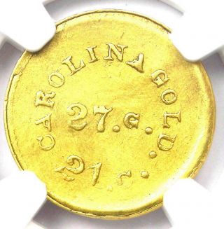 1842 - 50 A.  Bechtler Gold Dollar G$1 Coin - Ngc Uncirculated Details (unc Ms)