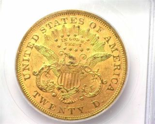1873 - S LIBERTY HEAD $20 GOLD DOUBLE EAGLE - OPEN 3 - ICG MS61 LISTS FOR $11,  000 3
