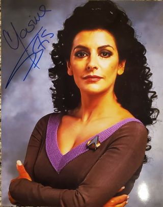 Star Trek Marina Sirtis Deanna Troi Authentic Signed Autographed 8x10 Photo