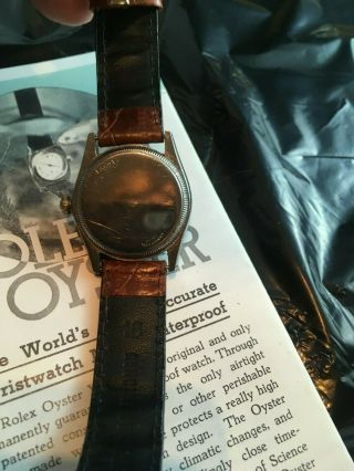 Rolex Oyster Speedking Stainless Steel Case Collectible c.  1942 WW2 Collectible 2