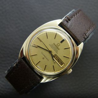 VINTAGE OMEGA CONSTELLATION GOLD & STEEL AUTOMATIC CAL.  751 DATE DAY 168.  019 2