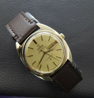 VINTAGE OMEGA CONSTELLATION GOLD & STEEL AUTOMATIC CAL.  751 DATE DAY 168.  019 3