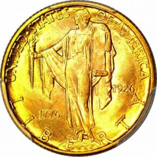 1926 $2.  50 Sesquicentennial Gold Commemorative Pcgs Ms65