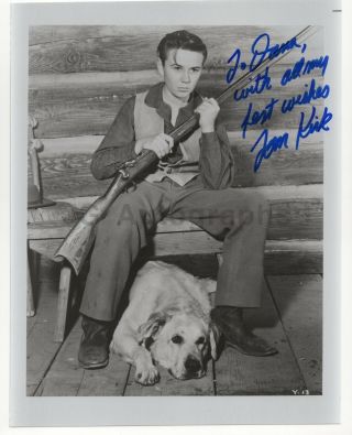 Tommy Kirk - Walt Disney Films Actor " Old Yeller " - Signed 8x10 Photograph